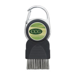 Golf Club Brush with Ball Marker