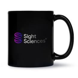 Black Ceramic Coffee Mug - 11 oz.