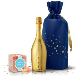 Bottega Gold Prosecco and Sugarfina Champagne Gummy Bears Gift Set