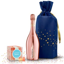 Bottega Rose Gold Prosecco and Sugarfina Champagne Gummy Bears Gift Set