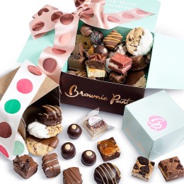 Brownie Points - Holiday Skyscraper of Sweets Brownies & Cookies Gift Set - 31 pc