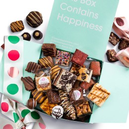 Brownie Points - Holiday Sweet Treat Sampler Brownies Gift Set - 22 pc