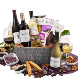 California Wine Quartet Gift Basket
