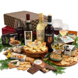 Triple Taste of Italy Wine & Gourmet Double Decker Gift Box
