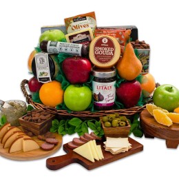 Spectacular Fruit & Charcuterie Gift Basket