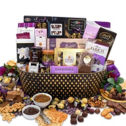 Regency Gourmet Gift Basket w/Custom Ribbon