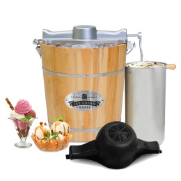 Gourmet Old Fashioned Bucket Ice Cream Maker - 4qt
