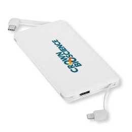 Textured Built-in Cable Power Bank - SALES