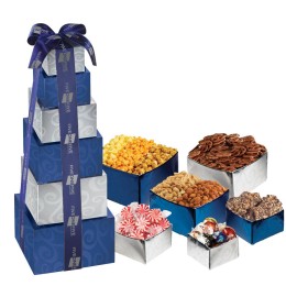 Custom Crowd Pleaser Contemporary Snack Assortment Tower