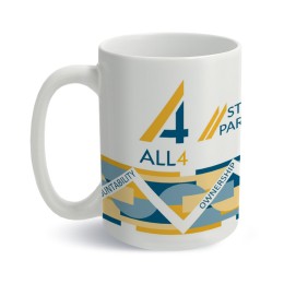 White Ceramic Coffee Mug - 15 oz. (Printed)