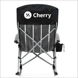 RO - Outdoor Rocking Camp Chair - Black