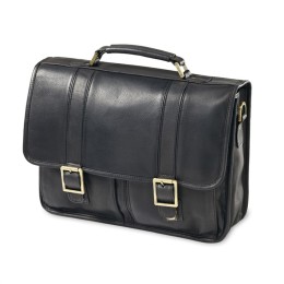 Classic Leather Flap Briefcase