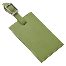 Oversized Rectangular Leather Luggage Tag
