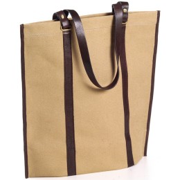 Eco Chic Canvas and Leather Tote Bag