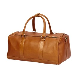 Leather Barrel Gym Bag