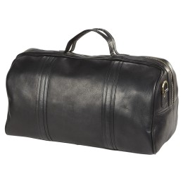 Leather Round Roadster Duffel Bag