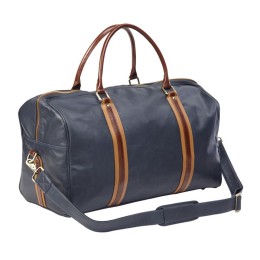 Leather XL Duffel Bag with Laptop Case