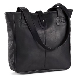 Leather Square Tote Bag
