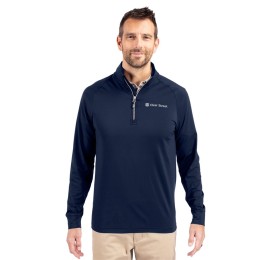 Cutter & Buck Adapt Eco Knit Stretch Recycled Half Zip Pullover