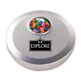 Gemmies® Chocolate Covered Sunflower Seeds in Custom Spin Tin