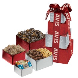 Custom Confectionary Delights Tower of Treats Gift Set