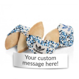 Custom Fortune Cookies - Chocolate Dipped with Custom Message, Individually Wrapped