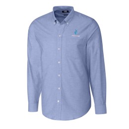 Men's Cutter & Buck Stretch Oxford Long Sleeve Dress Shirt