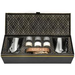 The Connoisseur’s ROCKS Whiskey Chilling Stones Gift Set - Twist Glass Edition (UK/EU/APAC)