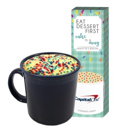DIY Mug Cake Gift Box with Your Brand Color Sprinkles