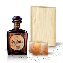 Don Julio® Anejo Tequila 750ml with Sea Salt Shot Glasses Gift Set