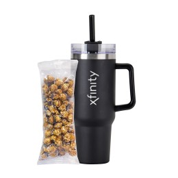 Chocolate Swirl Popcorn in 40 oz. Tumbler Gift Set