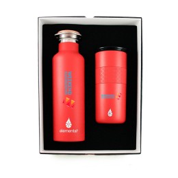 Elemental Classic Water Bottle and Artisan Tumbler Gift Set (Full-Color Imprint)
