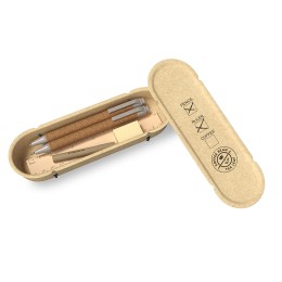 Wheat Husk Stationery Kit - 5 pc