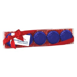 Your Brand Color Elegant Foil Wrapped Oreos® with Custom Hang Tag - 5 pc