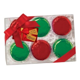 Your Brand Color Foil Wrapped Oreos® with Custom Hang Tag - 6 pc