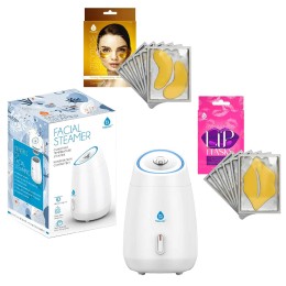 Deluxe Facial Steamer with Eye & Lip Masks Bundle Set