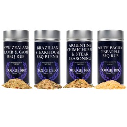Gustus Vitae Global Gourmet BBQ Seasoning Collection - Set of 4