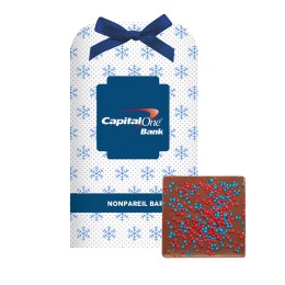 Gourmet Belgian Chocolate Bar Mini with Your Brand Color Sprinkles