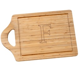 Large Bamboo Cutting Board (Engraved Initial)