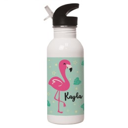 Kid's Stainless Water Flamingo Bottle (Personalized Name)