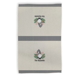 Gingham Gnome Hand Towel (Personalized)