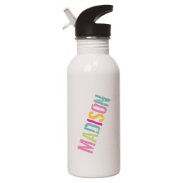 Kid's Stainless Water Colorful Bottle (Personalized Name) - Teal