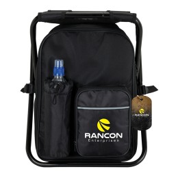 Cooler Backpack Chair - Black