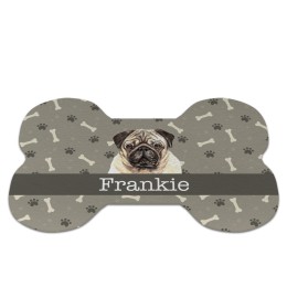 Dog Breed Dog Bone Mat (Breed & Personalized Name)