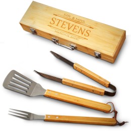 Personalized Bamboo Barbecue Tools - Stanford
