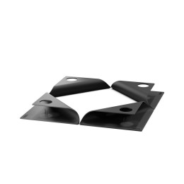 Höfats Square Candle Candle Holder Set -  4 pcs, Black (UK/EU/UAE)