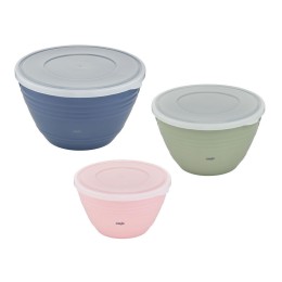 Emsa Prep & Bake Mixing Bowl Set With Lid - 3 pcs (UK/EU/UAE)