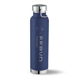 Stainless Steel Vacuum Insulated Bottle - 22 oz. (Laser) - Navy