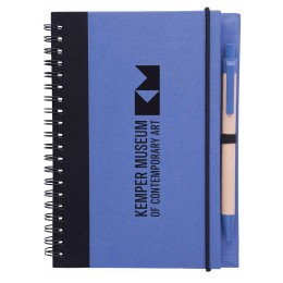Eco Hardcover Spiral Journal & Pen Set - 5'' x 7''