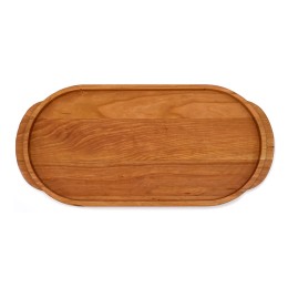 Cherry Oval Wooden Serving Tray